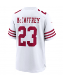 Men's San Francisco 49ers Christian McCaffrey Nike White Game Player Jersey