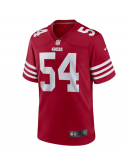 Men's San Francisco 49ers Fred Warner Nike Scarlet Player Game Jersey