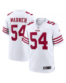 Men's San Francisco 49ers Fred Warner Nike White Player Game Jersey