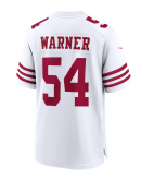 Men's San Francisco 49ers Fred Warner Nike White Player Game Jersey