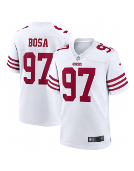 Men's San Francisco 49ers Nick Bosa Nike White Player Game Jersey