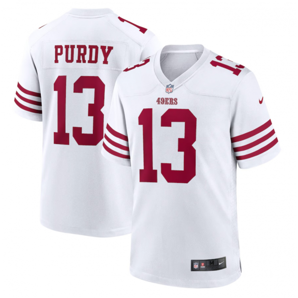 Men's San Francisco 49ers Brock Purdy Nike White Game Player Jersey