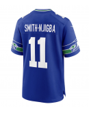 Men's Seattle Seahawks Jaxon Smith-Njigba Nike Royal Throwback Player Game Jersey