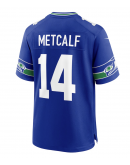 Men's Seattle Seahawks DK Metcalf Nike Royal Throwback Player Game Jersey