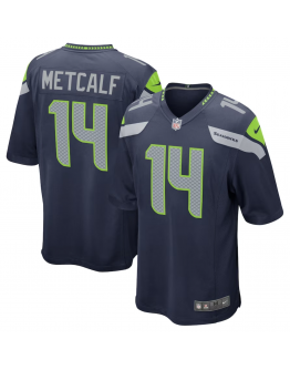 Men's Seattle Seahawks DK Metcalf Nike College Navy Game Jersey