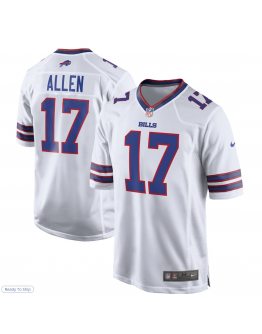 Men's Buffalo Bills Josh Allen Nike White Game Player Jersey