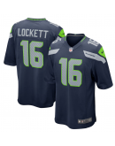 Men's Seattle Seahawks Tyler Lockett Nike College Navy Game Jersey