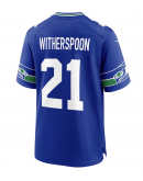 Men's Seattle Seahawks Devon Witherspoon Nike Royal Throwback Player Game Jersey