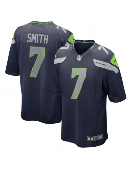 Men's Seattle Seahawks Geno Smith Nike College Navy Game Jersey