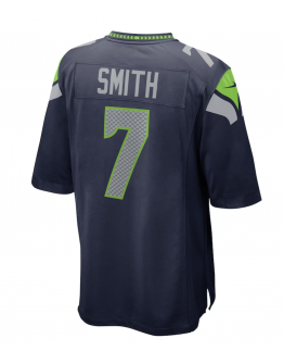 Men's Seattle Seahawks Geno Smith Nike College Navy Game Jersey