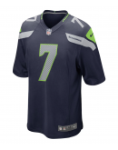 Men's Seattle Seahawks Geno Smith Nike College Navy Game Jersey