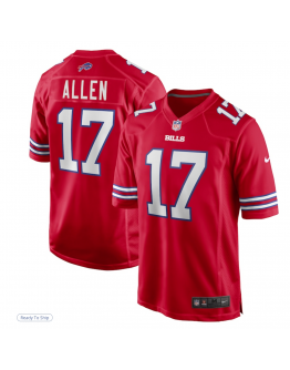 Men's Buffalo Bills Josh Allen Nike Red Alternate Game Player Jersey