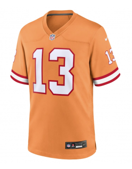 Men's Tampa Bay Buccaneers Mike Evans Nike Orange Throwback Game Jersey