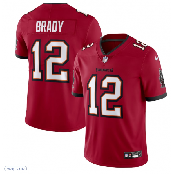 Men's Tampa Bay Buccaneers Tom Brady Nike Red Vapor Untouchable Limited Jersey