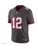 Men's Tampa Bay Buccaneers Tom Brady Nike Pewter Alternate Vapor Untouchable Limited Jersey