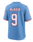 Men's Tennessee Titans Steve McNair Nike Light Blue Oilers Throwback Retired Player Game Jersey