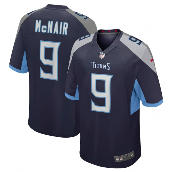 Men's Tennessee Titans Steve McNair Nike Navy Game Retired Player Jersey