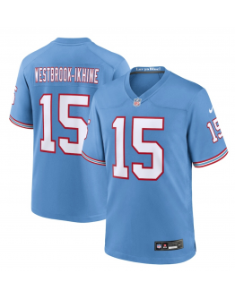 Men's Tennessee Titans Nick Westbrook-Ikhine Nike Light Blue Oilers Throwback Player Game Jersey