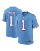 Men's Tennessee Titans Warren Moon Nike Light Blue Oilers Throwback Retired Player Game Jersey