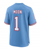 Men's Tennessee Titans Warren Moon Nike Light Blue Oilers Throwback Retired Player Game Jersey