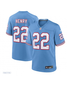 Youth Tennessee Titans Derrick Henry Nike Light Blue Game Jersey