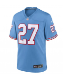 Men's Tennessee Titans Eddie George Nike Light Blue Oilers Throwback Retired Player Game Jersey