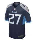 Men's Tennessee Titans Eddie George Nike Navy Game Retired Player Jersey