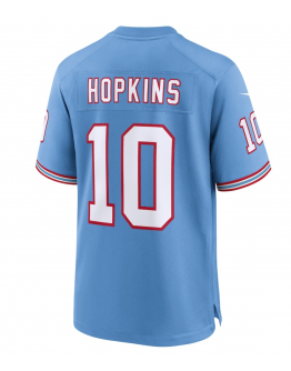 Men's Tennessee Titans DeAndre Hopkins Nike Light Blue Oilers Throwback Player Game Jersey