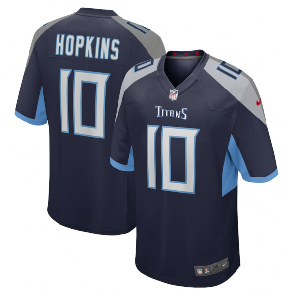 Men's Tennessee Titans DeAndre Hopkins Nike Navy Game Jersey