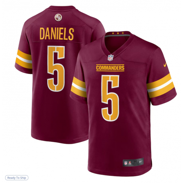 Men's Washington Commanders Jayden Daniels Nike Burgundy Player Game Jersey