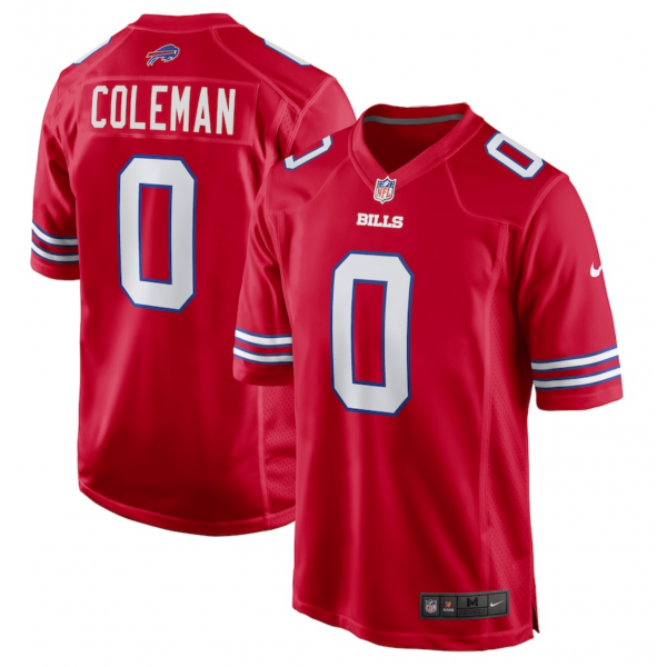 Men's Buffalo Bills Keon Coleman Nike Red Alternate Game Jersey