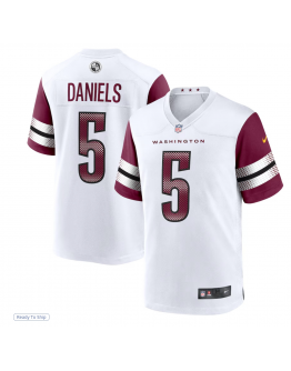 Men's Washington Commanders Jayden Daniels Nike White Player Game Jersey