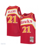 Youth Atlanta Hawks Dominique Wilkins Mitchell & Ness Red 1986/87 Hardwood Classics Swingman Throwback Jersey