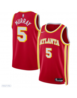 Unisex Atlanta Hawks Dejounte Murray Nike Red Swingman Jersey - Icon Edition