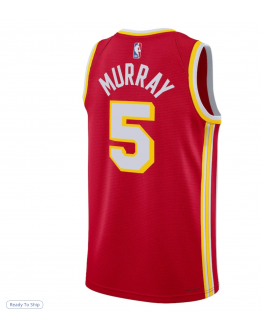 Unisex Atlanta Hawks Dejounte Murray Nike Red Swingman Jersey - Icon Edition