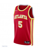 Unisex Atlanta Hawks Dejounte Murray Nike Red Swingman Jersey - Icon Edition