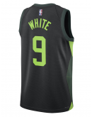 Unisex Boston Celtics Derrick White Nike Black 2024/25 Swingman Player Jersey - City Edition