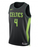 Unisex Boston Celtics Jrue Holiday Nike Black 2024/25 Swingman Player Jersey - City Edition