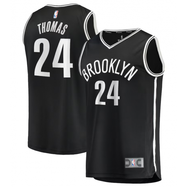 Men's Brooklyn Nets Cam Thomas Fanatics Black Fast Break Replica Jersey - Icon Edition