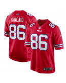 Men's Buffalo Bills Dalton Kincaid Nike Red Alternate Game Jersey