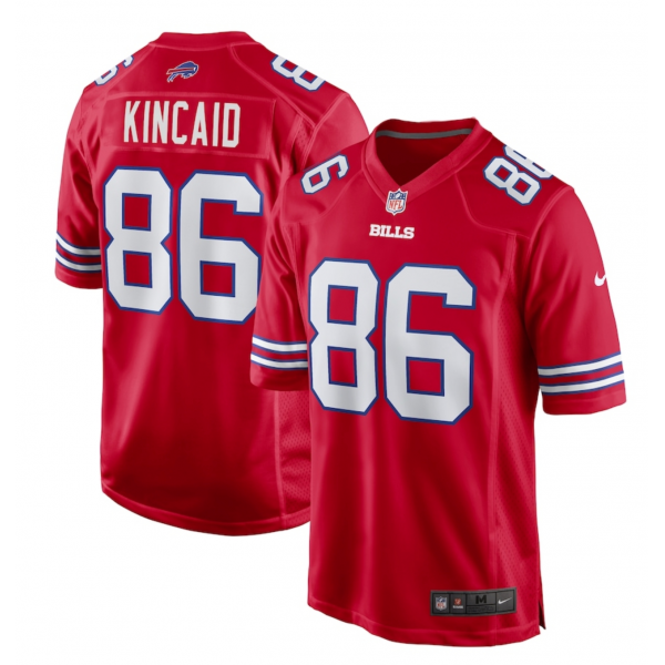 Men's Buffalo Bills Dalton Kincaid Nike Red Alternate Game Jersey