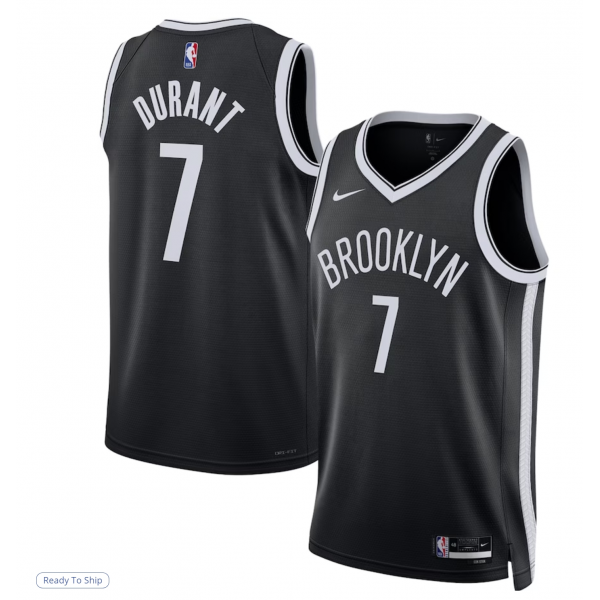 Unisex Brooklyn Nets Kevin Durant Nike Black Swingman Jersey - Icon Edition