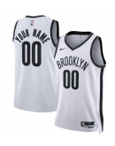 Unisex Brooklyn Nets Nike White Swingman Custom Jersey - Association Edition