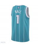 Unisex Charlotte Hornets LaMelo Ball Jordan Brand Teal Swingman Jersey - Icon Edition