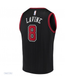 Men's Chicago Bulls Zach LaVine Fanatics Black Fast Break Team Replica Jersey - Statement Edition