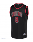 Men's Chicago Bulls Zach LaVine Fanatics Black Fast Break Team Replica Jersey - Statement Edition