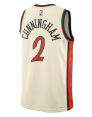 Unisex Detroit Pistons Cade Cunningham Nike White 2024/25 Swingman Player Jersey - City Edition