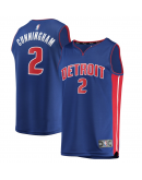 Men's Detroit Pistons Cade Cunningham Fanatics Blue Fast Break Replica Jersey - Icon Edition