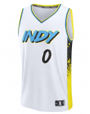 Youth Indiana Pacers Tyrese Haliburton Fanatics White 2024/25 Fast Break Player Jersey - City Edition