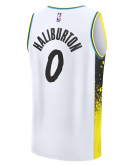 Youth Indiana Pacers Tyrese Haliburton Fanatics White 2024/25 Fast Break Player Jersey - City Edition